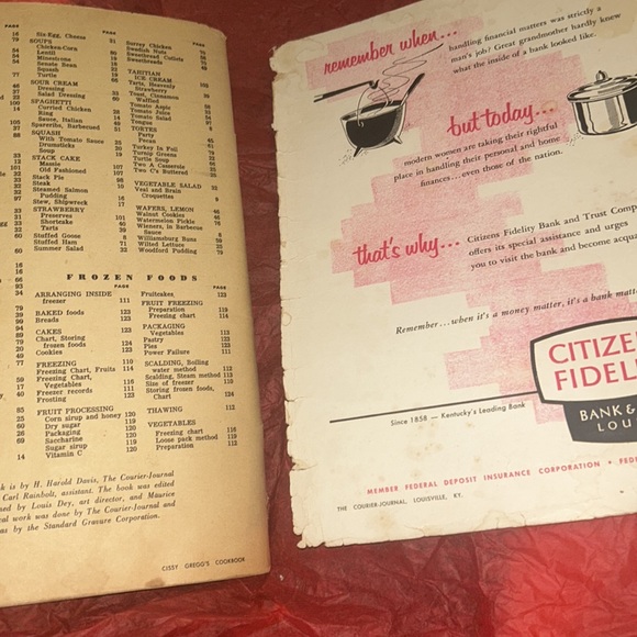 October 4, 1953 edition of Cissy Greg’s cookbook - Picture 8 of 9